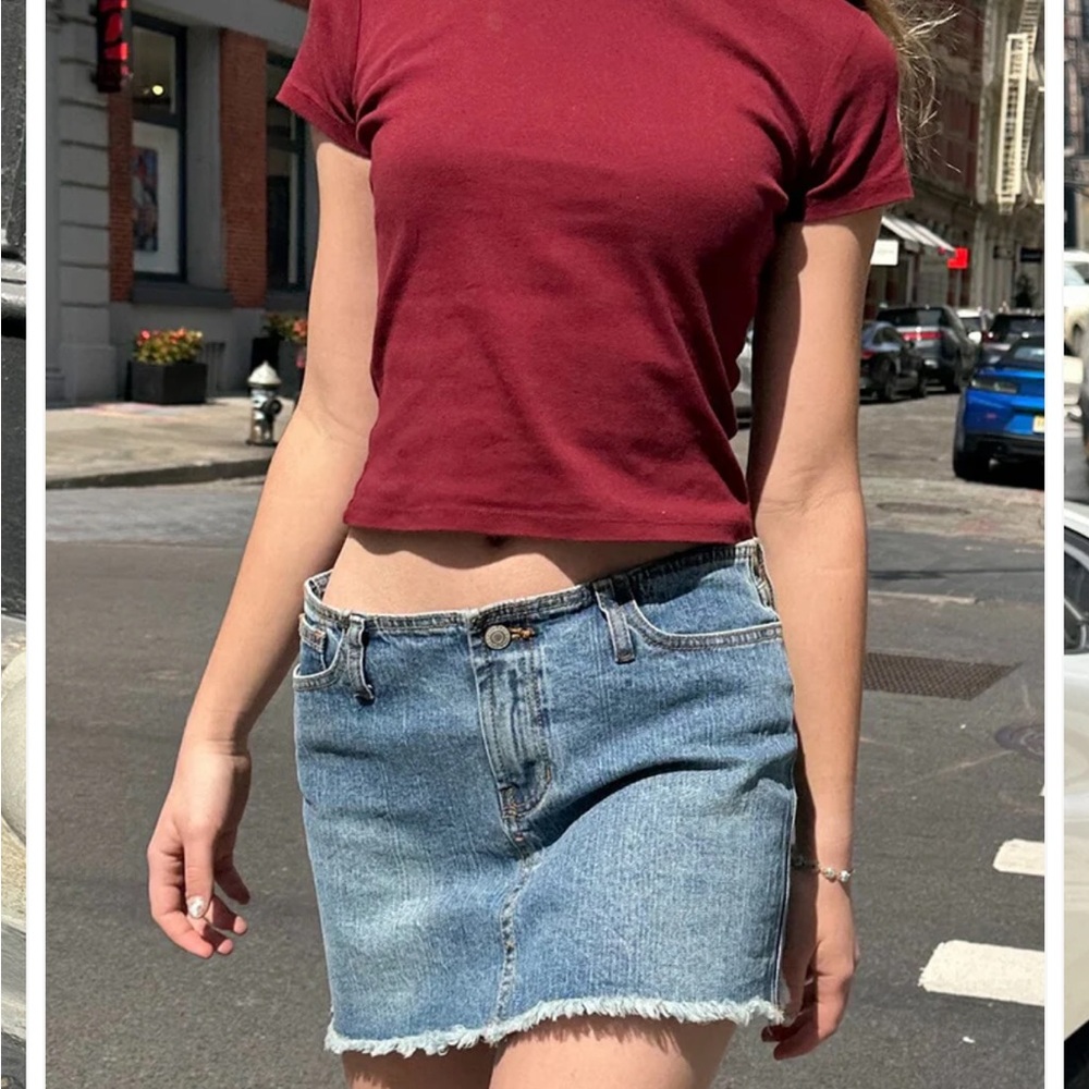 Two Brandy Tees - Burgundy & Forest Green